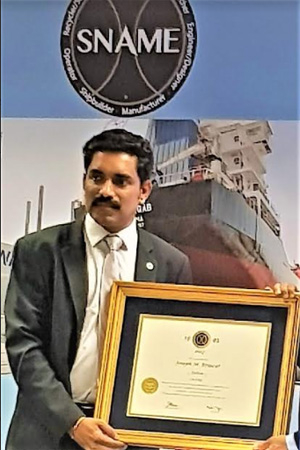 സ്നെയിം ഫെലോഷിപ്പ് നേടുന്ന ഗൾഫ് മേഖലയിലെ ഏറ്റവും പ്രായം കുറഞ്ഞ വ്യക്തിയായ് അജിത്ത് പി ജെ