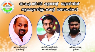 ഒഐസിസി കുവൈറ്റ് യൂത്ത് വിങ് ആലപ്പുഴ ജില്ലാ കമ്മറ്റി നിലവിൽ വന്നു