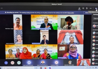 ഇന്ത്യൻ സ്കൂളും ഇന്ത്യൻ എംബസിയും സഹകരിച്ച് വിശ്വ ഹിന്ദി ദിവസ് വിശ്വ ഹിന്ദി ദിനം ആഘോഷിച്ചു
