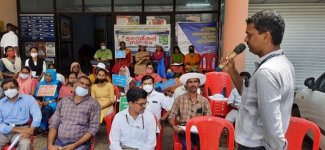 പങ്കാളിത്ത പെൻഷൻ പിൻവലിക്കാനായി ഉണർത്തു സമരം നടത്തി