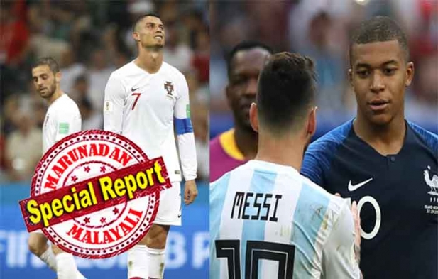 ഉറുഗ്വായുടെ പഴുതുകളില്ലാത്ത പ്രതിരോധത്തിന് മുന്നിൽ നിസ്സഹായനായി നോക്കി നിന്ന് പരാജയം രുചിച്ച ക്രിസ്റ്റ്യാനോ ഈ ലോകകപ്പിന്റെ വേദനയാകും; കവാനിയുടെ ചടുല നീക്കങ്ങൾക്ക് മുന്നിൽ പകച്ചുപോയത് ഫുട്ബോൾ ലോകം; മെസ്സിയുടെ ചോര വീണ മണ്ണിൽ പൊടിഞ്ഞുവീണത് പോർച്ചുഗലിന്റെ രക്തവും; ഇതിഹാസങ്ങൾ മടങ്ങുന്നത് കണ്ണീരുമായി; ക്വാർട്ടർ തിളക്കത്തിൽ ഉറുഗ്വായും ഫ്രാൻസും; റഷ്യയിൽ ഇന്നലെ കണ്ടത് വീറുറ്റ പോരാട്ടങ്ങൾ