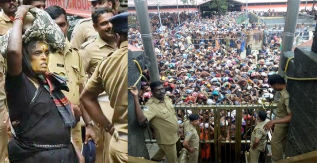 പമ്പയിലും നിലയ്ക്കലും സംഘർഷഭരിതമായ അന്തരീക്ഷം നിലനിൽക്കേ തുലാമാസ പൂജക്കായി ശബരിമല നടതുറന്നു; അയ്യപ്പനെ തൊഴാൻ ആയിരക്കണക്കിന് ഭക്തജനങ്ങൾ; സന്നിധാനത്തു നിന്നുള്ള ദൃശ്യങ്ങൾ മറുനാടനിൽ; ഇന്ന് കാര്യമായ പൂജകളില്ല; നാളെ പുലർച്ചെ മുതൽ സന്ദർശനത്തിനായി ക്ഷേത്രം തുറക്കും; സംഘർഷത്തെ തുടർന്ന് ആന്ധ്രാഭക്തയും ചേർത്തലയിൽ നിന്നെത്തിയ യുവതിയും മടങ്ങിയതോടെ ആദ്യദിനം യുവതികളാരും സന്നിധാനത്ത് എത്തിയില്ല