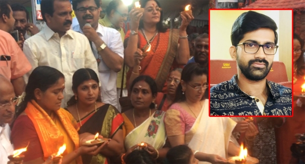 മനുഷ്യ ശരീരത്തിന്റെ പരമാവധി വീതി അര മീറ്റർ; രണ്ട് പേർ ചേർന്ന് നിന്നാൽ ഒരു മീറ്റർ; അപ്പോൾ 640 കിലോമീറ്ററിൽ എത്രപേർക്ക് നിൽക്കാൻ കഴിയും; 15 ലക്ഷം പേർ അയ്യപ്പ ജ്യോതിയിൽ അണിനിരന്നുവെന്ന കണക്ക് പൊളിച്ചടുക്കി ശാസ്ത്ര ലേഖകൻ വൈശാഖൻ തമ്പി
