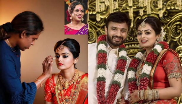 'രഞ്ചു രഞ്ജിമാർ വെഡിങ് മേക്കപ്പ് സ്പെഷ്യലിസ്റ്റാണോ' എന്ന സംശയവുമായി വിവാഹത്തിനെത്തിയവർ; നടി വിഷ്ണുപ്രിയയുടെ വിവാഹച്ചടങ്ങിലും താരമായി ട്രാൻസ്ജെൻഡർ മേക്കപ്പ് ആർട്ടിസ്റ്റ്; സെലിബ്രിറ്റികളുടെ സ്വപ്നതുല്യമായ വിവാഹങ്ങൾക്ക് സ്ഥിര സാന്നിധ്യമായി രഞ്ജു രഞ്ജിമാർ; പ്രിയതാരത്തിന്റെ വിവാഹച്ചടങ്ങിൽ ശ്രദ്ധ നേടിയത് കേരളത്തിലെ ആദ്യത്തെ ട്രാൻസ്ജെന്റർ ഇലക്ഷൻ ഐക്കൺ കൂടിയായ രഞ്ജു