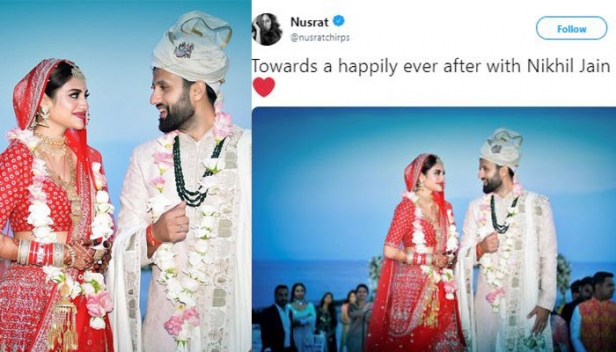 നടിയും എംപിയുമായ നുസ്രത്ത് ജഹാന് സത്യപ്രതിജ്ഞയേക്കാൾ പ്രധാനം വിവാഹം; നിഖിൽ ജെയിനുമായുള്ള വിവാഹത്തിന് തുർക്കിയിലേക്ക് പറന്നത് ലോക്സഭയുടെ ആദ്യ സമ്മേളന സമയത്ത്; വരനുമൊത്ത് നിൽക്കുന്ന ചിത്രം സമൂഹ മാധ്യമത്തിൽ പങ്കുവെച്ചതോടെ വിമർശന പൊങ്കാല; കൂട്ടുകാരി ഇല്ലാത്തതിനാൽ സത്യപ്രതിജ്ഞയിൽ നിന്ന് വിട്ടു നിന്ന് മിമി ചക്രവർത്തിയും
