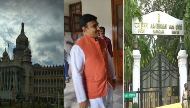 കോൺഗ്രസുകാർ തടഞ്ഞുവെച്ച രാജിവെച്ച എംഎൽഎയെ പൊലീസെത്തി മോചിപ്പിച്ചത് ഗവർണർ പ്രശ്നത്തിൽ ഇടപെട്ടതോടെ; വിധാൻ സഭയിലെ മന്ത്രിയുടെ ഓഫീസിൽ കോൺഗ്രസുകാർ പൂട്ടിയിട്ടിരുന്ന കെ സുധാകറിനെ രാജ്ഭവനിൽ എത്തിക്കും; ശക്തമായ പ്രതിഷേധത്തിനൊടുവിൽ കോൺഗ്രസിന് അവസാനിപ്പിക്കേണ്ടി വന്നത് വിധാൻ സഭയിലെ മാധ്യമ വിലക്കും
