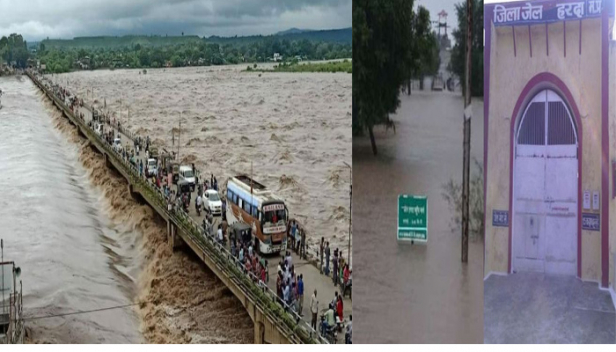 മധ്യപ്രദേശിൽ ശക്തമായ മഴ; ഹർദ ജില്ലാ ജയിലിനുള്ളിൽ വെള്ളം കയറി; ജയിലിലെ അന്തേവാസികളെ സുരക്ഷിത സ്ഥലങ്ങളിലേക്ക് മാറ്റിയെന്ന് ജയിൽ അധികൃതർ; അഴുക്കുചാലിൽ വീണ് രണ്ട് വയസ്സുകാരിക്ക് ദാരുണാന്ത്യം; കാളിയസോട്ട് ഡാമിന്റെ 13 ഷട്ടറുകളിൽ അഞ്ചെണ്ണം ഉയർത്തി; സംസ്ഥാനത്ത് അടിയന്തര സാഹചര്യം