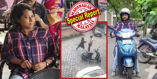 പൊലീസ് സ്റ്റേഷനിൽ ആര്യ എത്തിയത് വിവാദ കേന്ദ്രമായ അതേ സ്കൂട്ടർ സ്വയം ഓടിച്ച്; ഒത്തുതീർപ്പ് സാധ്യത തേടിയെങ്കിലും സെക്യൂരിറ്റിക്കാരനോട് പൊലീസുകാരുടെ മുമ്പിൽ വച്ചു തട്ടി കയറിയത് സെക്യൂരിറ്റി ഏജൻസിയെ ചൊടുപ്പിച്ചു; ടൂവീലർ അശ്രദ്ധമായി നീക്കിവച്ചെന്ന് ആരോപിച്ച് സെക്യൂരിറ്റി ജീവനക്കാരന്റെ മുഖത്തടിച്ചതു കൊച്ചി സർവകലാശാലയിലെ അനന്യ വനിതാ ഹോസ്റ്റലിലിലെ മേട്രൻ; കേസായതോടെ കരാർ ജോലി കൊയിലാണ്ടിക്കാരിക്ക് നഷ്ടമാകും; തുറിച്ചു നോക്കൽ വാദവുമായി തടിയൂരാൻ ആര്യയും