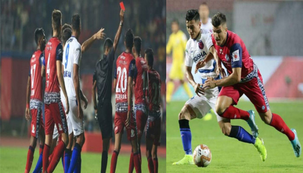 അമ്പത്തഞ്ച് മിനിറ്റ് പത്തുപേരുമായി കളിച്ച ജംഷേദ്പുർ എഫ്സി ഒഡീഷയ്ക്കെതിരെ വിജയം നേടിയത് ഒന്നിനെതിരെ രണ്ട് ഗോളുകൾക്ക്; ആദ്യ പകുതിയിൽ ഓരോ ഗോളുകളുമായി സമനിലയിൽ പിരിഞ്ഞെങ്കിലും രണ്ടാം പകുതിയിൽ ഗോൾ നേടാനായത് ആതിഥേയർക്ക് തുണയായി