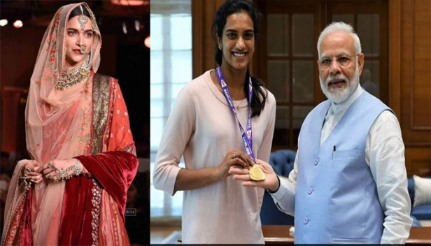 മോദി പ്രഖ്യാപിച്ച 'ഭാരത് കി ലക്ഷ്മി'യിൽ അംബാസഡർമാരായി താരങ്ങൾ; ബോളിവുഡ് സുന്ദരി ദീപികയും ബാഡ്മിന്റൺ താരം പി.വി. സിന്ധുവും താര പ്രചാരകരാകും; വിവരം ട്വിറ്ററിൽ പങ്കുവച്ച് മോദി