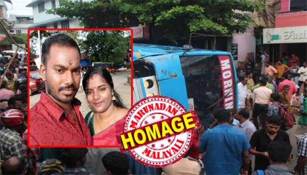 ഡ്രൈവർ മദ്യലഹരിയിൽ ഓടിച്ച മോർണിങ് സ്റ്റാർ ബസ് പാഞ്ഞു കയറിയത് യുവ ദമ്പതികൾക്ക് മേൽ; ശിൽപ്പയ്ക്കും ശ്യാമിനും അപകടം ഉണ്ടായത് മെഡിക്കൽ സ്റ്റോരിൽ നിന്ന് മരുന്ന് വാങ്ങി റോഡ് ക്രോസ് ചെയ്യവെ; അടൂരിൽ നിയന്ത്രണം വിട്ട ബസ് നിന്നത് സമീപത്തെ കടയും തകർത്ത്; കൺമുന്നിലെ അപകടത്തിൽ വിറങ്ങലിച്ച് നാട്ടുകാരും