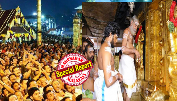 യുവതിപ്രവേശനവിധി ചർച്ചയാകുമ്പോൾ മണ്ഡല മകരവിളക്ക് തീർത്ഥാടനത്തിനായി തുറന്ന് അയ്യപ്പശ്രീകോവിൽ; തന്ത്രി സാന്നിധ്യത്തിൽ നട തുറന്നത് വാസുദേവൻ നമ്പൂതിരി; യോഗനിദ്രയിലാഴ്ന്ന മണികണ്ഠനെ വിളക്ക് തെളിയിച്ച് ഉണർത്തിയപ്പോൾ സന്നിധാനം ശരണമന്ത്രത്താൽ മുഖരിതം; ഉപദേവന്മാരുടെ നടയും തുറന്നു; യുവതികൾ കയറിയാൽ തടയാൻ പമ്പയിൽ പൊലീസ് പട; നിലയ്ക്കലിൽ ബസുകൾ കയറി പരിശോധനയുമായി വനിതാ പൊലീസും; വിവാദങ്ങൾ കത്തുമ്പോഴും ശരണമന്ത്രമുഖരിതമായി സന്നിധാനം