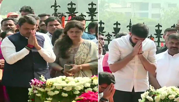 ഛത്രപതി ശിവാജി മഹാരാജ് കീ ജയ് മുഴക്കി വീര്യത്തോടെ ശിവസേന പ്രവർത്തകർ; ഞാൻ മുഖ്യമന്ത്രിയായി മടങ്ങി വരുമെന്ന ഫട്നാവിസിന്റെ തിരഞ്ഞെടുപ്പ് മുദ്രാവാക്യം ഏറ്റുപറഞ്ഞ് പരിഹാസവും; ബാൽതാക്കറെയുടെ ഏഴാം ചരമവാർഷികദിനാചരണത്തിൽ പങ്കെടുക്കാനെത്തിയ ബിജെപി നേതാക്കൾക്ക് കൂക്കി വിളി; ആത്മാഭിമാനം എന്തെന്ന് തങ്ങളെ പഠിപ്പിച്ച നേതാവാണ് താക്കറെയെന്ന ഫട്നാവിസിന്റെ വാഴ്ത്തലിനും തണുപ്പിക്കാനായില്ല രോഷം