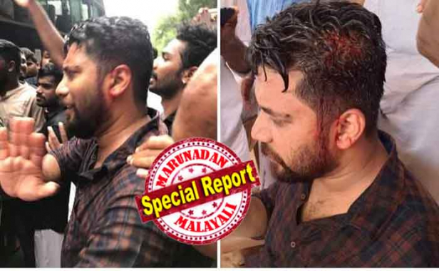 കെ.എസ്.യു മാർച്ചിലേക്ക് എത്തിയ ഷാഫി പറമ്പിൽ പ്രവർത്തകരെ തല്ലുന്നത് കണ്ട് തടയാൻ ശ്രമിച്ചു; പൊലീസ് ലാത്തികൊണ്ട് തലക്ക് അടിയേറ്റ് ചോരയൊലിപ്പിച്ചു പാലക്കാട് എംഎൽഎ; ആശുപത്രിയിലേക്ക് പോകാൻ കൂട്ടാക്കാത്ത ഷാഫിയെ പൊലീസ് ക്യാംപിലേക്ക് കൊണ്ടുപോയി; ഒരു പ്രകോപനവുമില്ലാതെയാണ് പൊലീസ് അടിച്ച് തലപൊട്ടിച്ച് പ്രകോപനം ഉണ്ടാക്കാൻ ശ്രമിച്ചതെന്ന് ഷാഫി; പ്രതിഷേധം രേഖപ്പെടുത്തി കോൺഗ്രസ് നേതാക്കൾ; എംഎൽഎയ്ക്ക് പരിക്കേറ്റത് പരിശോധിക്കാമെന്ന് മന്ത്രി എ കെ ബാലൻ; നാളെ കെ.എസ്.യു വിദ്യാഭ്യാസബന്ദ്