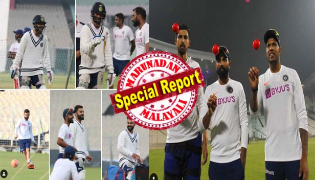 കൊൽക്കത്തയിൽ നാളെ ചരിത്രം പിറക്കും; ഇന്ത്യൻ ക്രിക്കറ്റ് ചരിത്രത്തിലെ ആദ്യ പകൽ-രാത്രി ടെസ്റ്റ് മത്സരത്തിന് വേദിയാകുന്നത് ഈഡൻ ഗാർഡൻസ്;പിങ്ക് പന്തിൽ ആദ്യ പരീക്ഷണത്തിനൊരുങ്ങുന്ന ഇന്ത്യൻ താരങ്ങൾക്ക് ആശങ്കയും; 20 ഓവർ കഴിഞ്ഞാൽ നിറം പച്ചയായി മാറും, സ്വിങ്ങും സ്പിന്നും ലഭിക്കില്ല; റിവേഴ്സ് സ്വിങിന്റെ സാധ്യതകുറവാണെന്നതും വെല്ലുവിളി; മത്സരം കാണാൻ പ്രമുഖരെത്തും