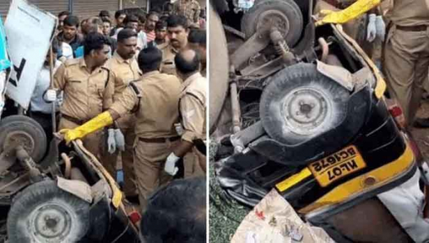 അപകടത്തിൽ പെട്ടത് സെന്റ് ജോർജ് ബസിലിക്കയിൽ നിന്ന് കുർബാന കഴിഞ്ഞ് അങ്കമാലിക്കു വരികയായിരുന്ന യാത്രക്കാർ; അങ്കമാലിയിൽ സ്വകാര്യ ബസ്സിടിച്ച് കൊല്ലപ്പെട്ടത് ഓട്ടോയിൽ സഞ്ചരിച്ചിരുന്ന 4 പേർ; ബസിനുള്ളിൽ കുടുങ്ങിയ മൃതദേഹങ്ങൾ പുറത്തെടുത്തത് ക്രെയിൻ ഉപയോഗിച്ച് വാഹനം ഉയർത്തി; അങ്കമാലിയെ കരയിപ്പിച്ച് വാഹനാപകടം