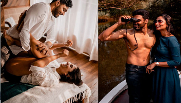 വിവാഹ ഫോട്ടോഷൂട്ടാണോ സിനിമയുടെ ഫസ്റ്റ്ലുക്കാണോ; പോസ്റ്റ് വെഡ്ഡിങ് ഷൂട്ട് കണ്ട് കണ്ണുതള്ളി സോഷ്യൽ മീഡിയ; സൗമ്യ സൂര്യ ദമ്പതികളാണ് ഇപ്പോൾ സൈബർ ലോകത്തെ താരം; വൈറലായ പോസ്റ്റ് വെഡ്ഡിങ് ഷൂട്ട് ചിത്രങ്ങൾ ഇതാ