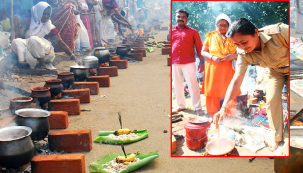 തളർന്നുവീണ ഭക്തയ്ക്കുവേണ്ടി പൊങ്കാലയിട്ടത് കാക്കിയിട്ട ജമീല; നിറഞ്ഞ മനസ്സോടെ പുഷ്പയും; നേദ്യത്തിൽ ചക്കുളത്തമ്മയുടെ തീർത്ഥവും തളിച്ച് ചടങ്ങുകൾ പൂർത്തിയാക്കിയതും ഈ വനിതാ പൊലീസ് ഉദ്യോ​ഗസ്ഥ