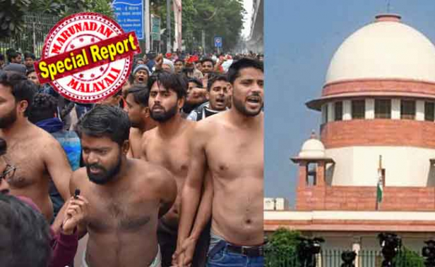 ഷർട്ടൂരി പ്രതിഷേധിച്ച് ജാമിയ വിദ്യാർത്ഥികൾ വീണ്ടും തെരുവിൽ; അലിഗഢ് ഒഴിപ്പിക്കുമെന്ന് പൊലീസും; സംഘർഷം വ്യാപിക്കുന്നതിനിടെ നാളെ പൊലീസ് നടപടിയിൽ സ്വതന്ത്ര അന്വേഷണം ആവശ്യപ്പെട്ടുള്ള സുപ്രീംകോടതിയിൽ ഹർജി; ആദ്യം അക്രമണങ്ങൾ അവസാനിപ്പിക്കൂ; പൊതുമുതൽ നശിപ്പിക്കപ്പെടുകയാണ്; അവകാശങ്ങളെ കുറിച്ചൊക്കെ നമുക്കു തീരുമാനമെടുക്കാമെന്ന് സുപ്രീംകോടതി ചീഫ് ജസ്റ്റിസ്; വിദ്യാർത്ഥികളെ പിന്തുണച്ച് മാർക്കണ്ഠേയ കട്ജു അടക്കമുള്ള പ്രമുഖർ