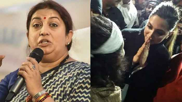 അവരുടെ രാഷ്ട്രീയ ബന്ധമെന്താണെന്ന് എനിക്കറിയണം; ഇന്ത്യയെ നശിപ്പിക്കാൻ ഇറങ്ങിത്തിരിച്ചവരുടെ കൂടെ അവർ കൂടിയത് ഞങ്ങളെ സംബന്ധിച്ച് അപ്രതീക്ഷിതമല്ല; പെൺകുട്ടികളുടെ സ്വകാര്യഭാഗത്ത് ലാത്തികൊണ്ട് കുത്തിയവർക്കൊപ്പമാണ് ദീപിക ചേർന്നത്; ദീപിക പദുകോണിനെതിരെ സ്മൃതി ഇറാനി