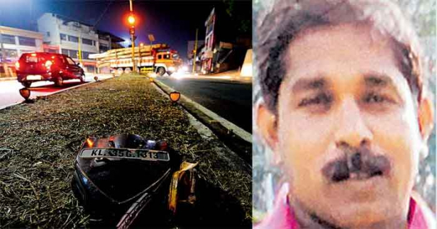 അതിവേഗത്തിൽ വന്ന ലോറി ഇടിച്ചു തെറുപ്പിച്ചത് സ്കൂട്ടർ യാത്രക്കാരെ; ലോറിക്ക് അടിയിലേക്ക് തെറിച്ച് വീണ ഹരിയുടേയും മഞ്ജുവിന്റേയും ശരീര ഭാഗങ്ങൾ റോഡിൽ ചിതറി തെറിച്ചു; സ്ത്രീയുടെ കാൽ അറ്റുപോയി; ഓടി രക്ഷപ്പെടാൻ ശ്രമിച്ച ഡ്രൈവറെ പിടികൂടി പൊലീസ്; ഗതാഗതം പുനഃസ്ഥാപിച്ചത് അഗ്നിരക്ഷാസേന ശരീരാവശിഷ്ടങ്ങൾ മാറ്റി റോഡ് വൃത്തിയാക്കി; ഇന്നലെ രാത്രിയിലെ അപകടത്തിൽ നടുങ്ങി ഏറ്റുമാനൂർ സെൻട്രൽ ജംക്ഷൻ