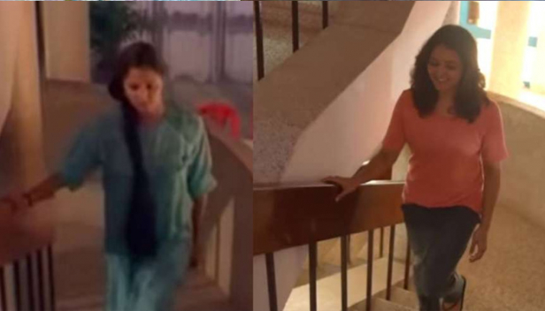 പ്രണയ വർണ്ണങ്ങളുടെ പടിക്കെട്ടുകൾ കയറി മഞ്ജു വാര്യർ; കാമ്പസ് പ്രണയ ചിത്രമായ പ്രണയ വർണത്തിന്റെ 22-ാം വാർഷികത്തിൽ പഴയ ഹോസ്ലിൽ എത്തിയത് ചതുർമുഖത്തിന്റെ ഷൂട്ടിംഗിനായി