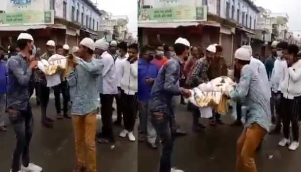 കാൻസർ ബാധിതനായ ഹിന്ദു യുവാവ് മരിച്ചു; സംസ്ക്കാര ചടങ്ങുകൾക്കായി മൃതദേഹം തോളിലേന്തി രാമ നാമം ഉരുവിട്ട് അയൽവാസികളായ മുസ്ലിം സഹോദരങ്ങൾ: ഉത്തർപ്രദേശിലെ ബുലന്ദ് ശഹറിൽ നിന്നുള്ള ലോക്ക് ഡൗൺകാലത്തെ നന്മയുടെ കാഴ്ചകൾ ഇങ്ങനെയൊക്കെ