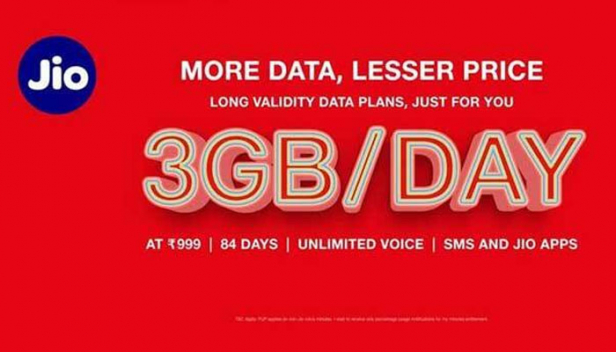 വർക്ക് ഫ്രം ഹോമിന് ജിയോ 999 രൂപയുടെ 3 ജിബി  പ്ലാൻ ; കൂടുതൽ ഡാറ്റയുള്ള ലോംഗ് വാലിഡിറ്റി പ്ലാൻ