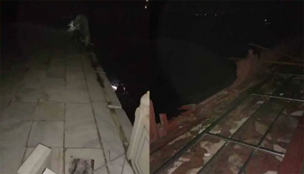 ശക്തമായ കാറ്റിലും മഴയിലും താജ്മഹലിന് കേടുപാട്; ആഗ്രയിൽ ഇടിമിന്നലിൽ മരിച്ചത് മൂന്നുപേർ