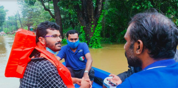 ഫ്രറ്റേണിറ്റി ജില്ല ഭാരവാഹികൾ പ്രളയ ബാധിത പ്രദേശങ്ങൾ സന്ദർശിച്ചു