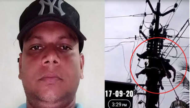 വൈദ്യൂതി പോസ്റ്റിൽ കയറി ലൈൻ മാറ്റുന്നതിനിടെ ഷോക്കേറ്റ് കെഎസ്ഇബി കരാർ ജീവനക്കാരൻ മരിച്ചു; വൈദ്യുതി കമ്പിക്കിടയിൽ കുരുങ്ങി കിടന്ന മൃതദേഹം താഴെയിറക്കിയത് നാട്ടുകാരും തൊഴിലാളികളും ചേർന്ന്