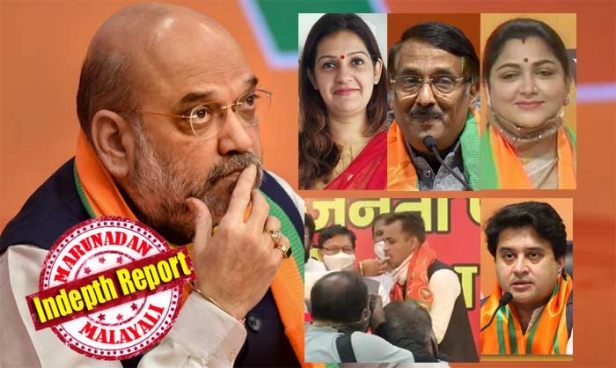 ബലേകോട്ട് ആക്രമണത്തിൽ പ്രതിഷേധിച്ച് പാർട്ടി വിട്ട വക്താവ് ടോം വടക്കൻ; ആൾക്കൂട്ടത്തിൽ അപമാനിച്ചവരെ തിരിച്ചെടുത്തതിന്റെ പേരിൽ ശിവസേനയിൽ ചേർന്ന തീപ്പൊരി നേതാവ് പ്രിയങ്ക ചതുർവേദി; ഏവരെയും ഞെട്ടിച്ച് കാലുമാറിയ ജ്യോതിരാദിത്യ സിന്ധ്യ; ഷഹീൻ ബാഗ് സമരനായകൻ ഷഹസാദ് അലിയും കാവിക്കൊടി പിടിച്ചു; ഒടുവിൽ പ്രസംഗങ്ങളിൽ സംഘപരിവാറിനെ അടിച്ചിരുത്താറുള്ള ഖുശ്ബുവും ബിജെപിയിൽ; അമിത്ഷായുടെ ചാണക്യ തന്ത്രങ്ങളിൽ കോൺഗ്രസ് ഇല്ലാതാവുന്നോ?