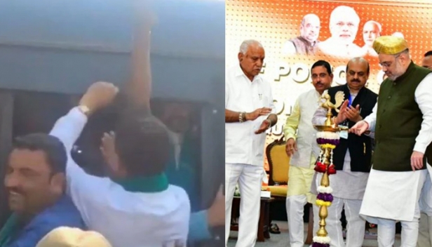 കാർഷിക നിയമത്തിനെതിരെ പ്രതിഷേധം വ്യാപിക്കുന്നു; കർണാടകയിലെത്തിയ അമിത് ഷായ്ക്കെതിരെ പ്രതിഷേധം; കർഷക വിരോധി മടങ്ങിപ്പോകണമെന്ന് പ്രതിഷേധക്കാർ