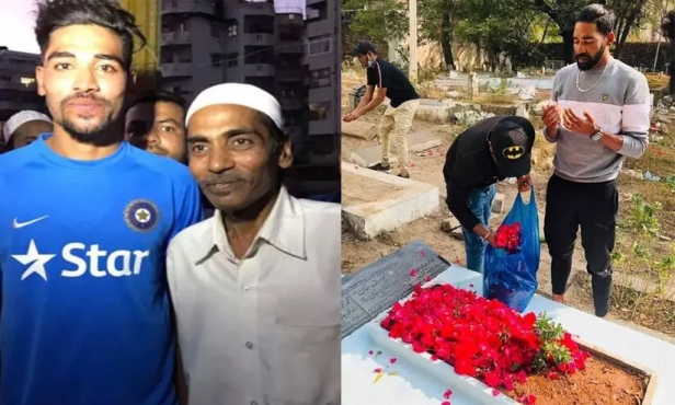 മകന്റെ ചരിത്രം നേട്ടത്തിന് പിതാവ് സാക്ഷിയായില്ല; ഖബറിടത്തിലെത്തി ചരിത്രവിജയത്തിന്റെ കഥകൾ പറഞ്ഞ് സിറാജ്; എയർപോർട്ടിൽ നിന്നും സിറാജ് നേരെ എത്തിയത് പിതാവിന്റെ ഖബറിടത്തിലേക്ക്
