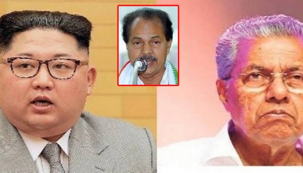 ''വേണെ വന്ന് എടുത്തുകൊണ്ട് പൊയ്ക്കൊ എന്ന ധാർഷ്ട്യം; കലാകാരന്മാർ വെറും അടിമകൾ.. ഏമാൻ തൊടില്ല..തീണ്ടാപ്പാടകലെ വന്ന് ദാനം സ്വീകരിച്ച് പൊയ്ക്കൊള്ളണം എന്ന തമ്പുരാൻ സിൻഡ്രോം': കിമ്മിന്റെയും മുഖ്യമന്ത്രിയുടെയും ചിത്രം ചേർത്ത് വച്ച് പി.ടി.തോമസ് എംഎൽഎ
