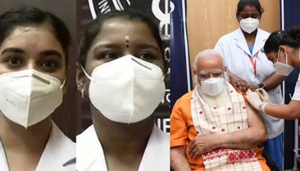 ജീവിതത്തിൽ മറക്കാനാകാത്ത നിമിഷങ്ങൾ: പ്രധാനമന്ത്രിയോട് സംസാരിക്കാനും ഒപ്പം ഫോട്ടോ എടുക്കാനും സാധിച്ചു; നരേന്ദ്ര മോദിക്ക് വാക്സീൻ നൽകിയ അനുഭവം പങ്കുവച്ച് നഴ്സുമാർ