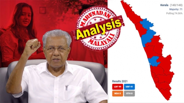 ചുവന്നത് 11 ജില്ലകൾ; പച്ച പുതച്ച് മലപ്പുറം; ആശ്വാസമായി വയനാടും; എറണാകുളത്ത് തിരിച്ചടിച്ചെങ്കിലും കൂടുതൽ സീറ്റ് യൂഡിഎഫിന്; പിണറായിക്കൊപ്പം നീങ്ങി തെക്കും വടക്കും മധ്യ മേഖലയും; ഇടതുപക്ഷം നേടിയത് സമ്പൂർണ്ണതയിലൂടെയുള്ള തകർപ്പൻ നേട്ടം; ഇറങ്ങി ചെന്നത് മുസ്ലിം-ക്രൈസ്തവ വോട്ടു ബാങ്കുകളിലും; വിജയിക്കുന്നത് പിണറായിയുടെ തന്ത്രങ്ങൾ; കേരളം 99-41ന് ഇടതുപക്ഷം സ്വന്തമാക്കുമ്പോൾ