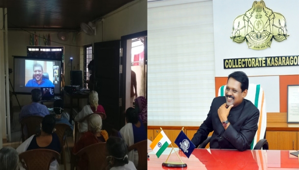 നിങ്ങൾക്ക് ആരുമില്ലെന്ന് കരുതരുത്..ഞങ്ങൾ കൂടെ തന്നെയുണ്ട്; വൃദ്ധസദനത്തിലെ ഓരോരുത്തരെയും പേരും നാടും പരാമർശിച്ച് പരിചയം പുതുക്കി കാസർകോട് കളക്ടർ ഡോ.ഡി.സജിത് ബാബു; കവിത ചൊല്ലിയും പാട്ടു പാടിയും സ്നേഹ സല്ലാപത്തിൽ അന്തേവാസികൾ