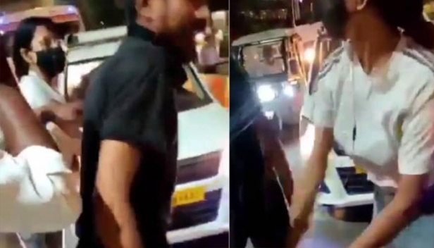 കാർ ശരീരത്തിൽ തട്ടിയെന്ന് ആരോപണം; ട്രാഫിക് പൊലീസ് ഇടപെട്ടിട്ടും നടുറോഡിൽ ടാക്സി ഡ്രൈവറെ മർദ്ദിച്ച് യുവതി; തടയാൻ എത്തിയ ആളെയും ആക്രമിച്ചു; വീഡിയോ ദൃശ്യം പ്രചരിക്കുന്നു