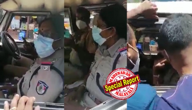 വാഹന പരിശോധനയ്ക്കിടെ ഇൻഷുറൻസ് ഇല്ലാത്തതിന് യുവാവിന്റെ മൊബൈൽ തട്ടിപ്പറിച്ച് വനിത എസ്ഐ; 9 മാസം ഗർഭിണിയായ ഭാര്യ വീട്ടിൽ തനിച്ചാണെന്നും ഫോൺ മടക്കി തരണമെന്നും യുവാവ്; ഒട്ടും കൂസാതെ വണ്ടി വിട്ടു പോകാൻ ഒരുങ്ങിയ എസ്ഐയെ നിലയ്ക്ക് നിർത്തി നാട്ടുകാരും