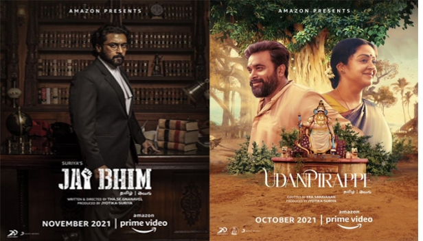 വീണ്ടും ഒടിടിയിൽ വിശ്വാസമർപ്പിച്ച് സുര്യ; ജയ് ഭീം' ഉൾപ്പെടെ സൂര്യ നിർമ്മിക്കുന്ന നാല് ചിത്രങ്ങൾ ആമസോൺ പ്രൈമിന്; റിലീസ് പ്രഖ്യാപിച്ചു