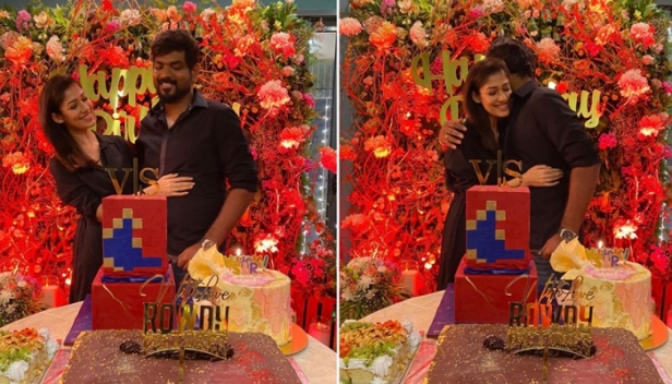'ഹാപ്പി ബർത്ത്ഡേ റൗഡി' എന്നെഴുതിയ കേക്കും അലങ്കരിച്ച പൂക്കളും; വിഘ്നേശിന് സർപ്രൈസ് പിറന്നാൾ സമ്മാനം ഒരുക്കി നയൻതാര; നന്ദി തങ്കമേയെന്ന് വിഘ്നേഷ്