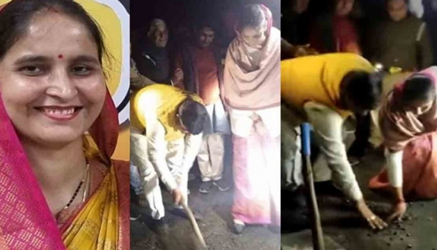 തേങ്ങ ഉടച്ച് റോഡ് ഉദ്ഘാടനം; പൊട്ടിയത് 'നിർമ്മാണം' പൂർത്തിയായ റോഡ്; ഒന്നേകാൽ കോടി രൂപ ചെലവിട്ട റോഡ് പൊളിഞ്ഞതിൽ രോഷത്തോടെ ബിജെപി എംഎൽഎ; ഉദ്യോഗസ്ഥരെ വിളിച്ചുവരുത്തി; അന്വേഷണം തുടങ്ങി