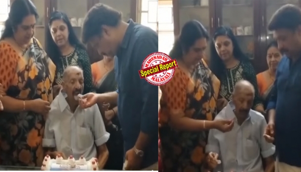 മകന്റെ കൈയിൽ നിന്ന് സന്തോഷത്തോടെ കേക്ക് വാങ്ങി കഴിക്കുന്നു; മകൾ കൊടുക്കുമ്പോൾ മുഖം തിരിക്കുന്നു; ബാലകൃഷ്ണ പിള്ളയുടെ അവസാന ജന്മദിനാഘോഷ വീഡിയോ പങ്കുവച്ച് ഗണേശ് ; പെങ്ങൾക്കുള്ള മറുപടി പൊളിച്ചെന്ന് സോഷ്യൽ മീഡിയ