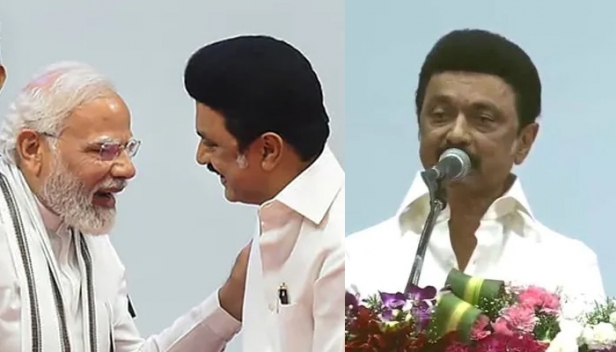 'ഹിന്ദിയെ പോലെ തമിഴിനേയും ഔദ്യോഗിക ഭാഷയാക്കണം; കച്ച ദ്വീപ് തിരിച്ചു പിടിക്കണം; തമിഴ്നാടിനെ നീറ്റ് പരീക്ഷയിൽനിന്ന് ഒഴിവാക്കണം; സൗഹൃദത്തിന് കരംനീട്ടാം'; പ്രധാനമന്ത്രിയോട് സ്റ്റാലിൻ; 31,000 കോടി രൂപയുടെ പദ്ധതി ഉദ്ഘാടനം ചെയ്ത് നരേന്ദ്ര മോദി