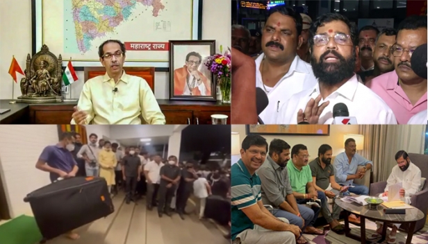 കണ്ണീരിൽ കുതിർന്ന ഫേസ്ബുക്ക് ലൈവ്; ഹിന്ദുത്വയിൽ ഉറച്ചുനിൽക്കുമെന്ന പ്രഖ്യാപനം; ഔദ്യോഗിക വസതിയായ 'വർഷ'യിൽ നിന്ന് ബാൽ താക്കറെയുടെ മാതോശ്രീയിലേക്ക് പുഷ്പവൃഷ്ടിയോടെ മടക്കം; ഏക്നാഥ് ഷിൻഡേക്കും വിമതപ്പടയ്ക്കും ഉദ്ധവ് താക്കറെ നൽകുന്ന സന്ദേശം കൃത്യം; യഥാർത്ഥ ശിവസേന തങ്ങൾ തന്നെ; രാജി സന്നദ്ധത പ്രകടിപ്പിക്കുമ്പോഴും രാജിയാകാതെ നാടകം