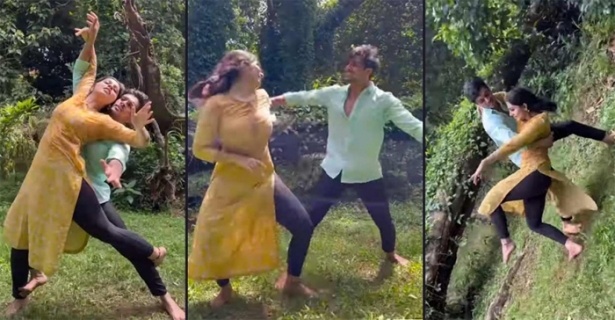 സ്നേഹിതനെ.. സ്നേഹിതനെ..; റംസാനൊപ്പം ത്രസിപ്പിക്കും ചുവടുകളുമായി നിരഞ്ജന അനൂപ്; വൈറലായി വിഡിയോ