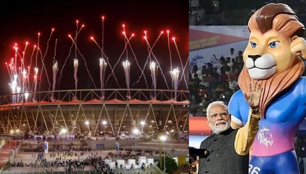 ഇനി കായിക മാമാങ്കത്തിന്റെ സുവർണ ദിനങ്ങൾ; ദേശീയ ഗെയിംസിന് ഗുജറാത്തിൽ വർണാഭമായ തുടക്കം; മാറ്റുരയ്ക്കാൻ ഏഴായിരത്തിലധികം യുവതാരങ്ങൾ; ഗെയിംസ് ദീപത്തിന് വെളിച്ചം പകർന്ന് പ്രധാനമന്ത്രി