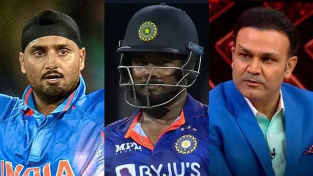 സഞ്ജു സാംസൺ, നീ കയ്യടി അർഹിക്കുന്നുവെന്ന് സേവാഗ്; വിജയത്തോളം നീ ടീമിനെ എത്തിച്ചുവെന്ന് ഹർബജൻ സിങ്ങ്; തകർപ്പൻ ഇന്നിങ്ങ്സിന് പിന്നാലെ സഞ്ജുവിന് ഇതിഹാസങ്ങളുടെ അഭിനന്ദപ്രവാഹം