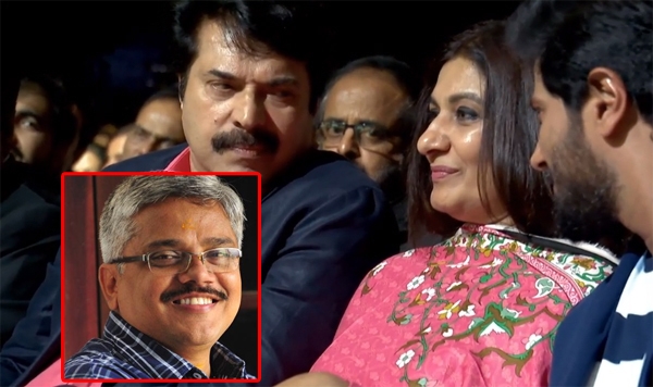 മുൻകൂട്ടി പറയാതെ ഊണുകഴിക്കാൻ നാലു പേരെയും കൂട്ടി വീട്ടിലെത്തുന്ന മലയാളിയുടെ മര്യാദയില്ലായ്മയുടെ തുടർച്ചയാണ് സുൽഫത്തിനെ അവാർഡ് വേദിയിലേയ്ക്ക് ക്ഷണിച്ചവർ ചെയ്തത്; പൊതു ചടങ്ങിൽ കുഴിയെടുത്തു വീഴ്ത്തി ചിരിക്കുന്ന ട്രോളർമാർ ഈ അമ്മ മനസ്സ് തിരിച്ചറിയുമോ? മമ്മൂട്ടിയുടെ ഭാര്യയെ വേദിയിലേയ്ക്ക് ക്ഷണിച്ച സംഭവത്തെക്കുറിച്ച് സുഹൃത്തായ മാദ്ധ്യമപ്രവർത്തകൻ പറയുന്നത്...